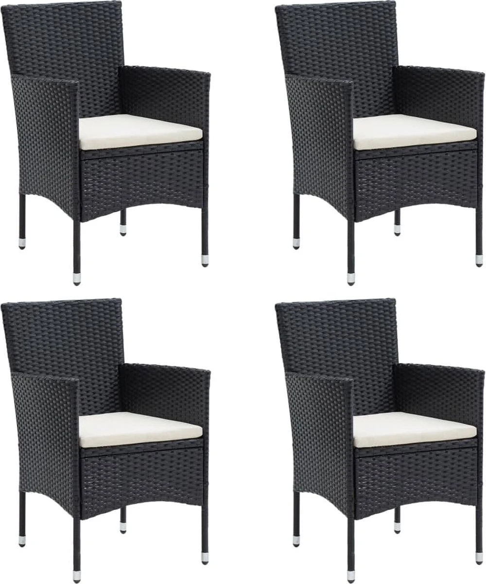 vidaXL 5-delige Tuinset met kussens zwart VidaXL 5-delige Tuinset Met Kussens Zwart -Tuinmeubelseries Winkel 1000x1200 3