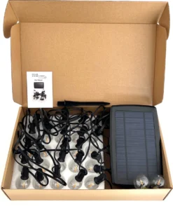 A Sunny Day Solar Lichtsnoer Buiten Inclusief 25 LED Lampen Voor Buiten - Lichtsnoer Op Zonne-energie - 25 LED Lampen - Solar Tuinverlichting - Lichtslinger - Prikkabel - Priklicht - Lichtsnoer -Tuinmeubelseries Winkel 1007x1200