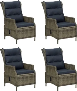 VidaXL 5-delige Tuinset Poly Rattan Bruin -Tuinmeubelseries Winkel 1010x1200