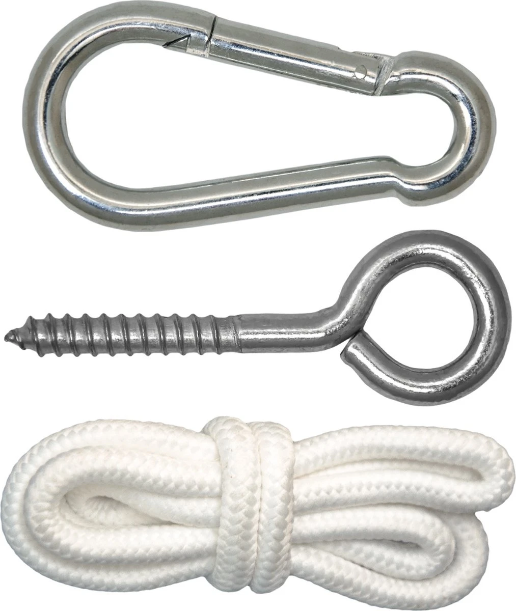 Metalen Ophangset tot 160kg - massieve Bevestiging Set voor Hangstoel Hangmat - Plafond Wand Montage Metalen Ophangset Tot 160kg - Massieve Bevestiging Set Voor Hangstoel Hangmat - Plafond Wand Montage -Tuinmeubelseries Winkel