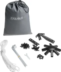 Casaria Paviljoen Lorca 3x3m - UV-bescherming 50+ Metaal - Antraciet -Tuinmeubelseries Winkel 1015x1200