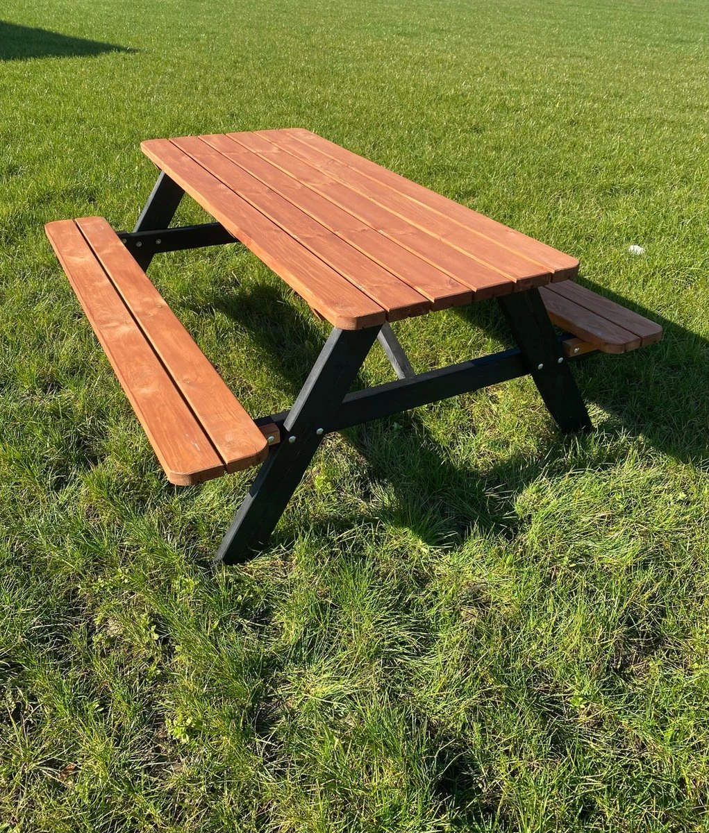 Goedkopepicknicktafels.nl | Zwart Bruine XL Picknicktafel Bruno | Tuintafel 6 persoons | Bruin Zwart Gespoten Gedroogd Grenen Hout! Goedkopepicknicktafels.nl | Zwart Bruine XL Picknicktafel Bruno | Tuintafel 6 Persoons | Bruin Zwart Gespoten Gedroogd Grenen Hout! -Tuinmeubelseries Winkel