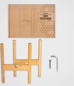 LifeGoods Planten Standaard - Uitschuifbare Bloempothouder - 20 Tot 30 Cm - Licht Bamboe -Tuinmeubelseries Winkel 1030x1200 2