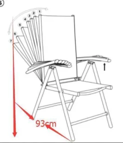 Tuinstoel Standenstoel Aluminium Antraciet 7 Standen Per 2 Stuks -Tuinmeubelseries Winkel 1038x1200