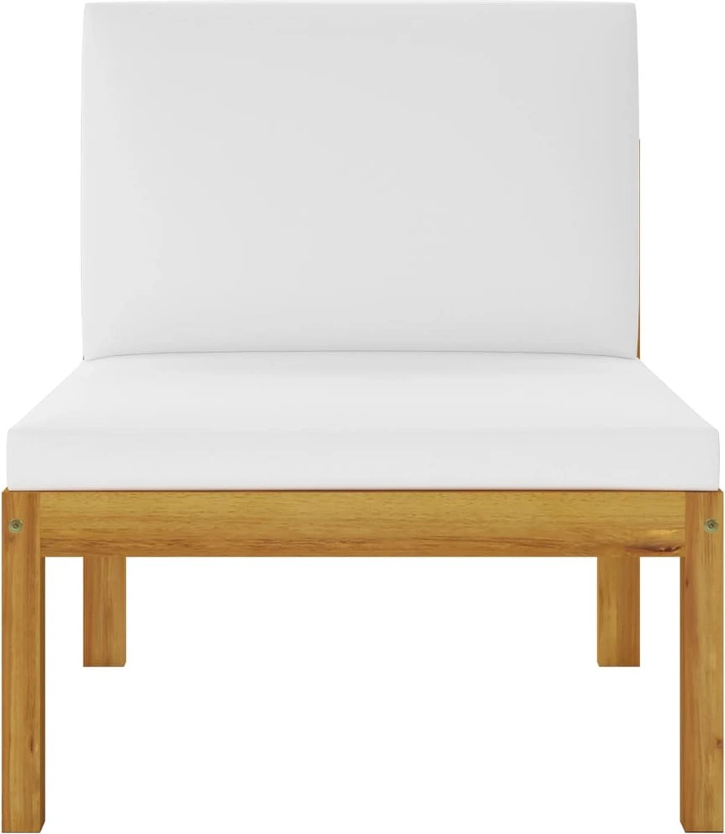 Decoways - 5-delige Loungeset met kussens massief acaciahout crèmekleurig Decoways - 5-delige Loungeset Met Kussens Massief Acaciahout Crèmekleurig -Tuinmeubelseries Winkel 1043x1200 5