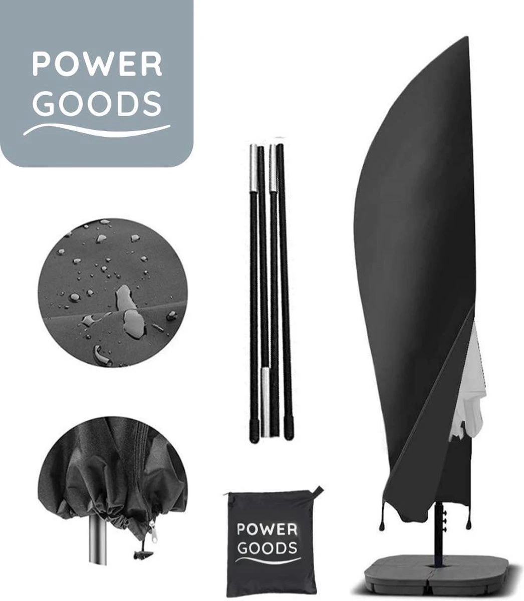Power Goods Parasolhoes XXL voor zweefparasol – Parasolhoes met rits en stok – Parasolhoes staande parasol – Tuinmeubelhoezen – Beschermhoes zweefparasol – Waterproof – Anti-UV – 280 X 81 cm Power Goods Parasolhoes XXL Voor Zweefparasol – Parasolhoes Met Rits En Stok – Parasolhoes Staande Parasol – Tuinmeubelhoezen – Beschermhoes Zweefparasol – Waterproof – Anti-UV – 280 X 81 Cm -Tuinmeubelseries Winkel