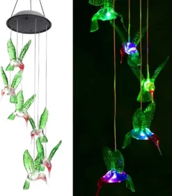 Solar LED String Licht - Multi- Kleur Kolibrie Tuin Verlichting - Hummingbird Lichtslinger - Sfeerverlichting - Waterdichte Windgong - Decorative Lighting - Tuinverlichting Zonne Energie - Fairy Lights -Tuinmeubelseries Winkel 1051x1200