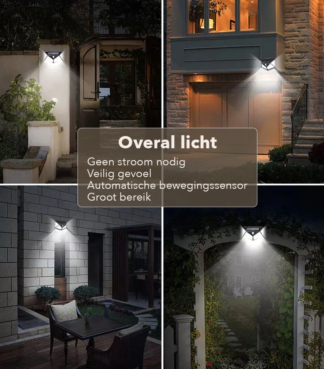 JC's - Solar Buitenlamp bewegingssensor - 2 STUKS - 100 LED - Solar wandlamp - Buiten & Tuin sensor - Buitenverlichting op Zonne-energie JC's - Solar Buitenlamp Bewegingssensor - 2 STUKS - 100 LED - Solar Wandlamp - Buiten & Tuin Sensor - Buitenverlichting Op Zonne-energie -Tuinmeubelseries Winkel 1055x1200 1