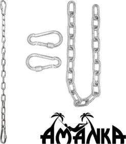2x 50cm Hangende Stoelketting Tot 230kg - 4 Karabiners - Schommel Hangmat Bokszak Ophanging -Tuinmeubelseries Winkel 1056x1200