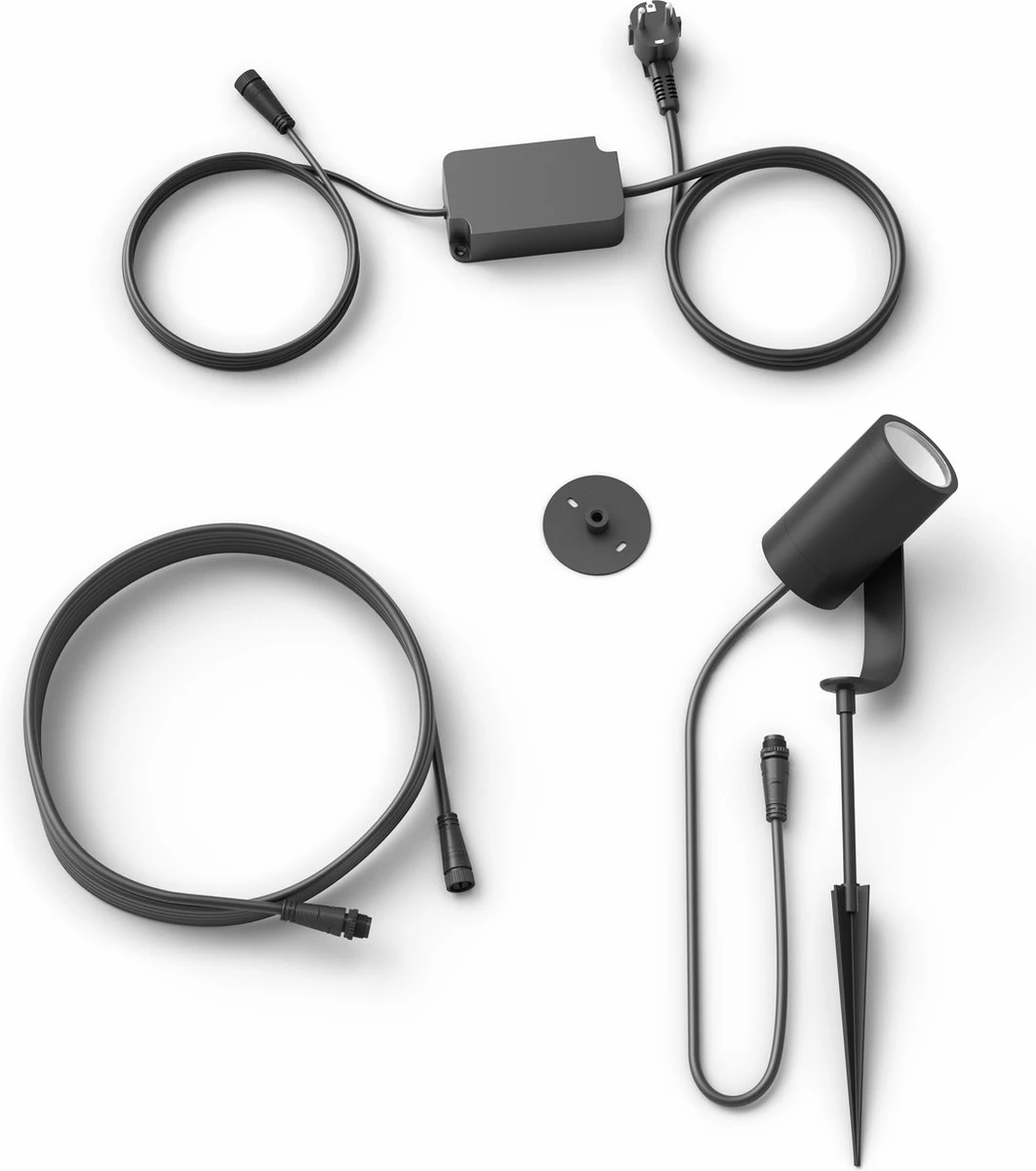 Philips Hue Lily tuinspot - wit en gekleurd licht - 1-spot - zwart - laagspanning - basis Philips Hue Lily Tuinspot - Wit En Gekleurd Licht - 1-spot - Zwart - Laagspanning - Basis -Tuinmeubelseries Winkel 1062x1200 2