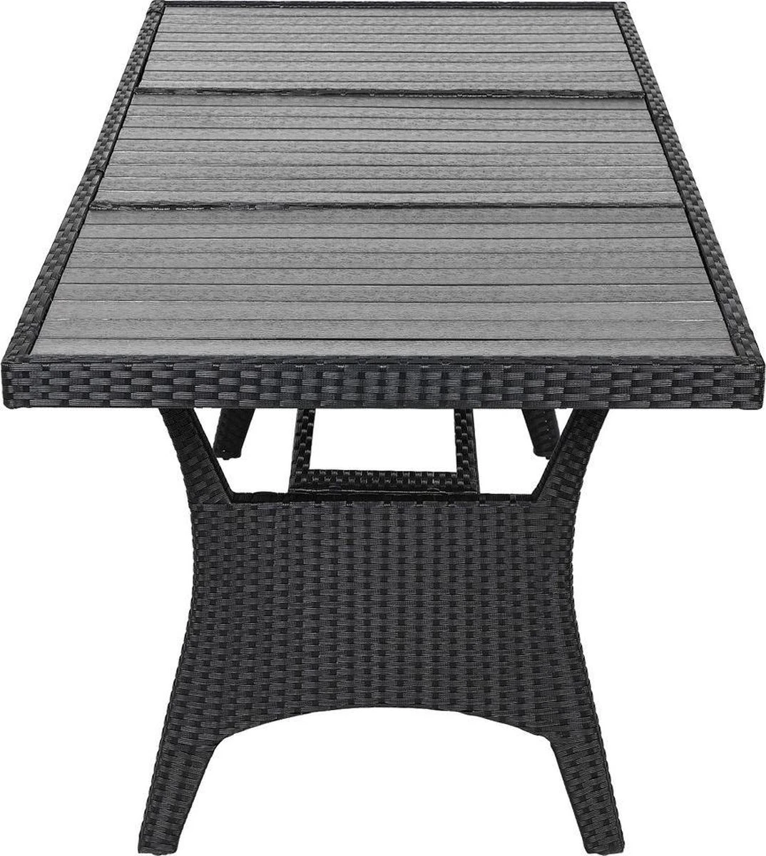 Casaria Polyrattan Tuintafel - WPC Tafelblad 190x90x74 cm – Zwart Casaria Polyrattan Tuintafel - WPC Tafelblad 190x90x74 Cm – Zwart -Tuinmeubelseries Winkel 1074x1200 1