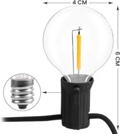 A Sunny Day Solar Lichtsnoer Buiten Inclusief 25 LED Lampen Voor Buiten - Lichtsnoer Op Zonne-energie - 25 LED Lampen - Solar Tuinverlichting - Lichtslinger - Prikkabel - Priklicht - Lichtsnoer -Tuinmeubelseries Winkel 1077x1200 2