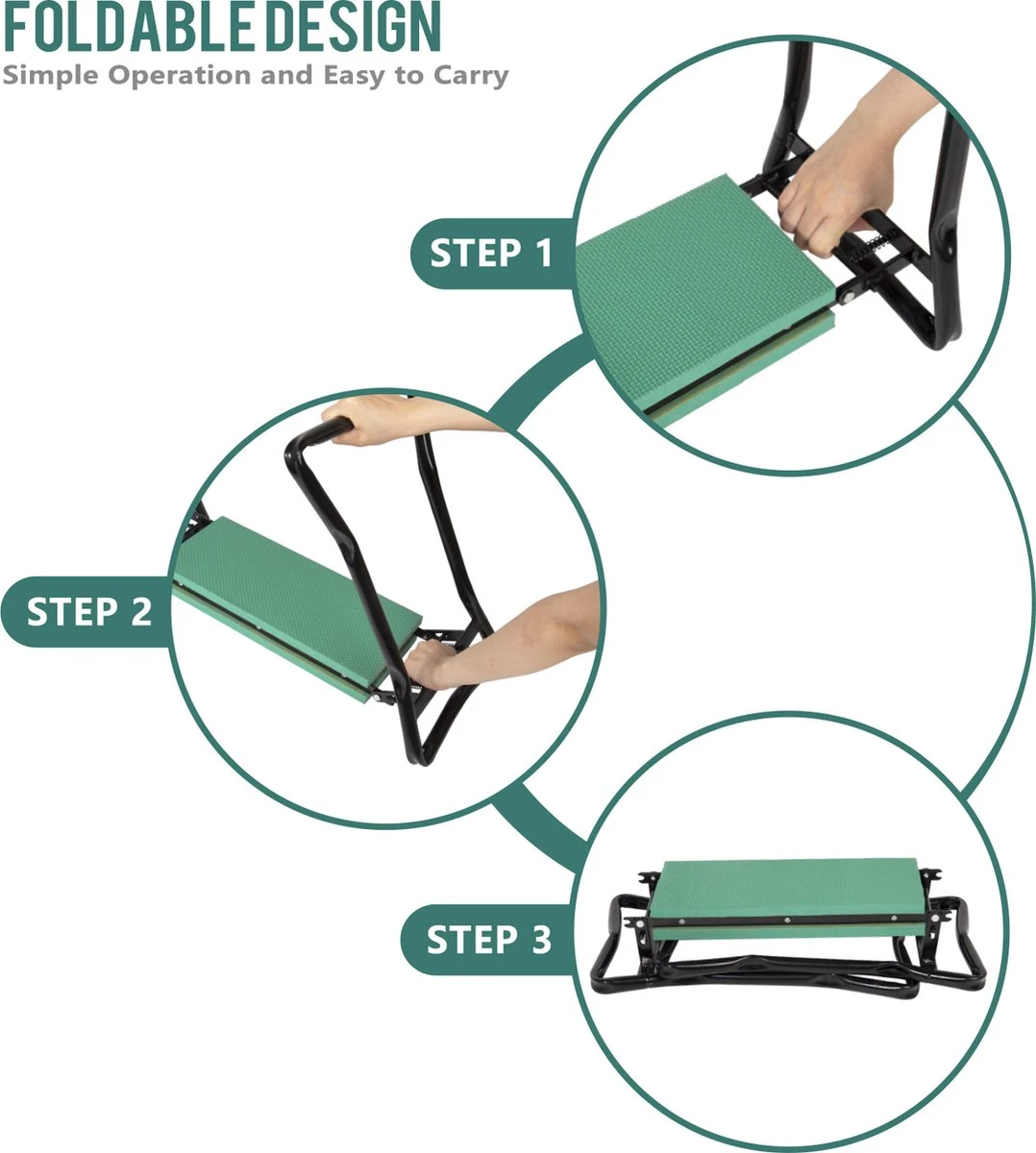 Uten - kniebankje tuin - knie steun - tuinkruk inklapbaar - kniesteun tuinieren - kniekussen - tot 150 kg - Groen Uten - Kniebankje Tuin - Knie Steun - Tuinkruk Inklapbaar - Kniesteun Tuinieren - Kniekussen - Tot 150 Kg - Groen -Tuinmeubelseries Winkel 1078x1200 1