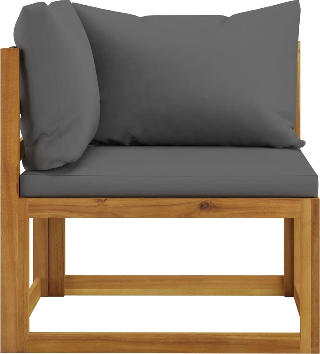 Decoways - 7-delige Loungeset met kussens massief acaciahout Decoways - 7-delige Loungeset Met Kussens Massief Acaciahout -Tuinmeubelseries Winkel