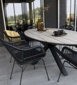 Ovale Tuintafel Cyprus 180cm | Wood | Polywood & Aluminium -Tuinmeubelseries Winkel 1091x1200