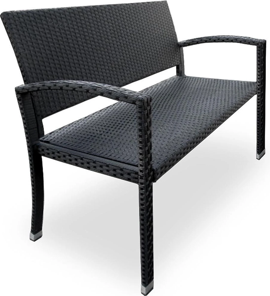 Casaria Polyrattan Tuinbank – 2 Zits UV-bestendig - Zwart Casaria Polyrattan Tuinbank – 2 Zits UV-bestendig - Zwart -Tuinmeubelseries Winkel