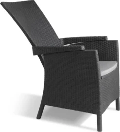 Allibert Vermont Verstelbare Tuinstoel - 64x68x107cm - Grafiet 2 Allibert Vermont Verstelbare Tuinstoel - 64x68x107cm - Grafiet -Tuinmeubelseries Winkel 1095x1200