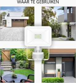 ELRO LF60 Design LED Buitenlamp Met Bewegingssensor - 10W – 800LM – IP54 Waterdicht - Wit -Tuinmeubelseries Winkel 1100x1200 7
