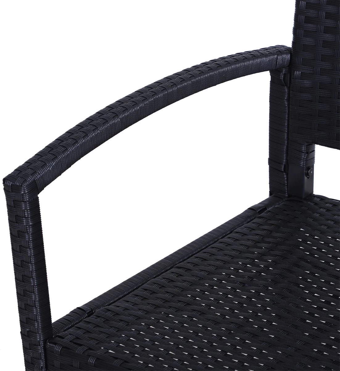 Outsunny Polyrotan tuinbank 2-zits parkbank bank staal zwart 867-022 Outsunny Polyrotan Tuinbank 2-zits Parkbank Bank Staal Zwart 867-022 -Tuinmeubelseries Winkel 1102x1200 1