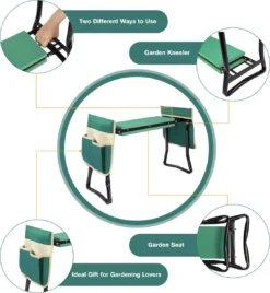 Uten - Kniebankje Tuin - Knie Steun - Tuinkruk Inklapbaar - Kniesteun Tuinieren - Kniekussen - Tot 150 Kg - Groen 2 Uten - Kniebankje Tuin - Knie Steun - Tuinkruk Inklapbaar - Kniesteun Tuinieren - Kniekussen - Tot 150 Kg - Groen -Tuinmeubelseries Winkel 1104x1200