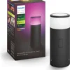 Philips Hue Calla Sokkellamp - Wit En Gekleurd Licht - Zwart - Laag - Laagspanning - Uitbreiding