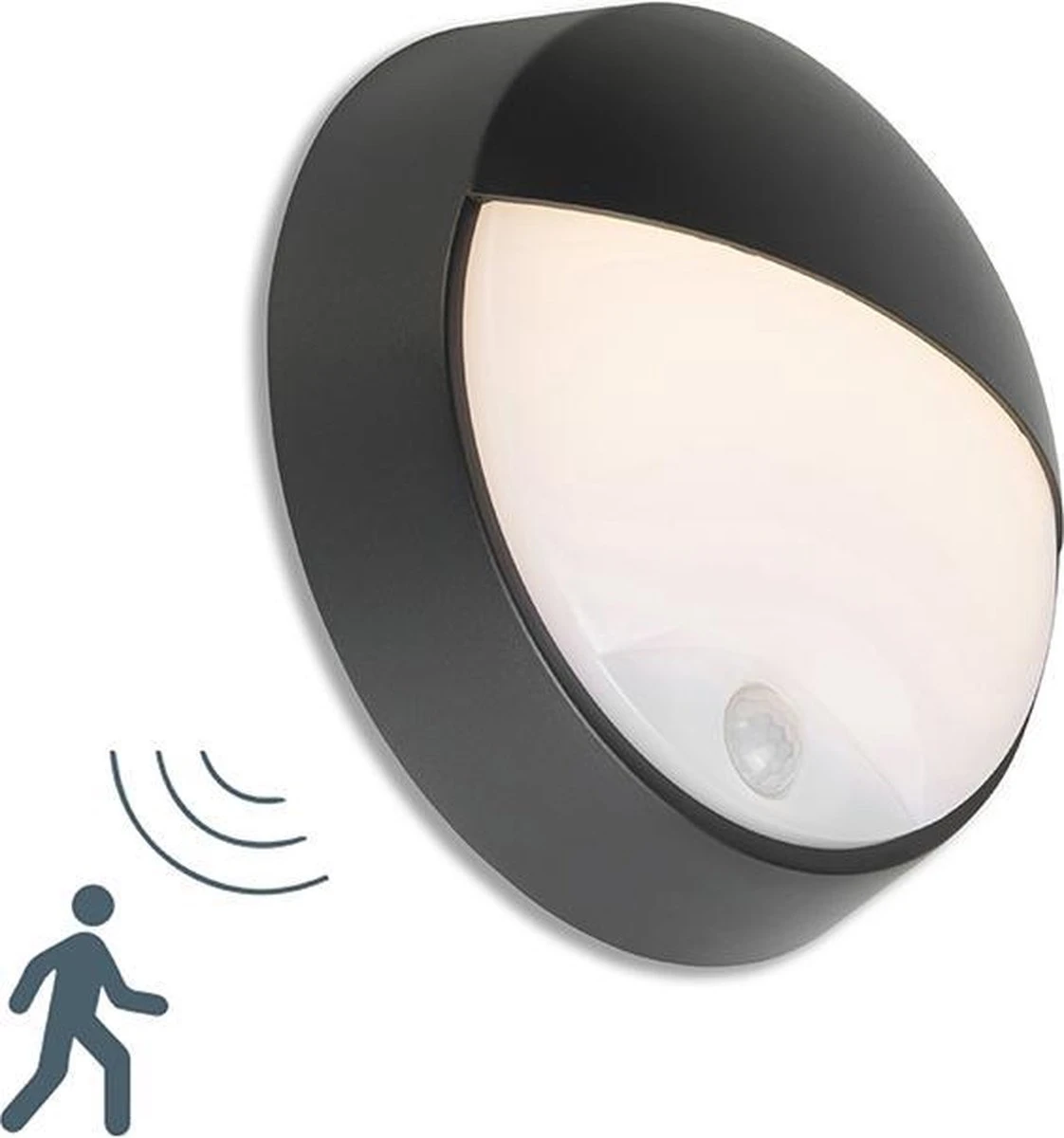 QAZQA hortus - Moderne LED Buitenlamp met Bewegingsmelder | Bewegingssensor | sensor voor buiten - 1 lichts - D 80 mm - Zwart - Buitenverlichting QAZQA Hortus - Moderne LED Buitenlamp Met Bewegingsmelder | Bewegingssensor | Sensor Voor Buiten - 1 Lichts - D 80 Mm - Zwart - Buitenverlichting -Tuinmeubelseries Winkel 1122x1200 1