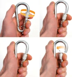 2x 50cm Hangende Stoelketting Tot 230kg - 4 Karabiners - Schommel Hangmat Bokszak Ophanging -Tuinmeubelseries Winkel 1122x1200