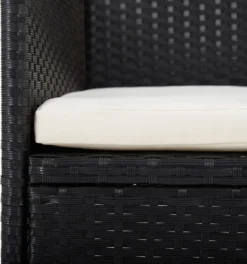 VidaXL 5-delige Tuinset Met Kussens Zwart 5 VidaXL 5-delige Tuinset Met Kussens Zwart -Tuinmeubelseries Winkel 1123x1200 2