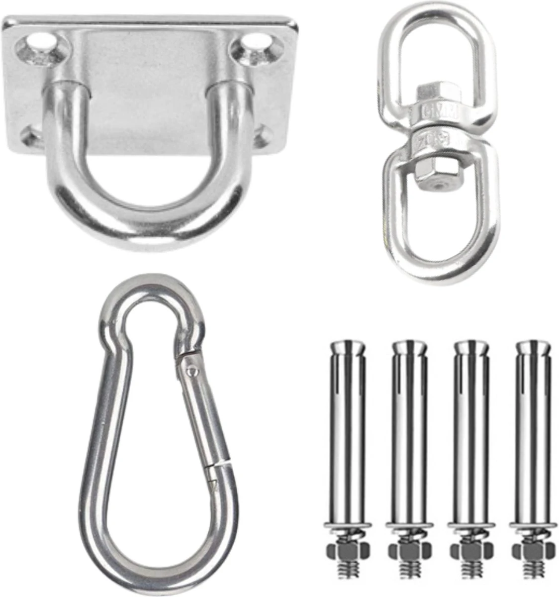 XYZ Goods - Luxe Plafondhaak - Hangmat Bevestigingsset - Schommelhaak - Ophangsysteem - Ophanghaak - Plafondbeugel - Bokszak - Schommelstoel - Hangstoel - RVS XYZ Goods - Luxe Plafondhaak - Hangmat Bevestigingsset - Schommelhaak - Ophangsysteem - Ophanghaak - Plafondbeugel - Bokszak - Schommelstoel - Hangstoel - RVS -Tuinmeubelseries Winkel 1124x1200 1