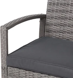 Casaria Polyrattan Loungeset – 2 Stoelen 1 Bank 1 Tafel - Antraciet -Tuinmeubelseries Winkel 1126x1200 2