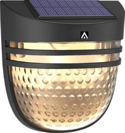 Arisenn® Moon Crystal Solar Buitenlamp - IP65 Waterdicht - Prachtige Solar Technologie Monokristal Zonnepaneel Wandlamp - 3000K Warm Wit (sfeervol) - Tuinverlichting Op Zonne-energie | Schutting Wand Licht -Tuinmeubelseries Winkel 1126x1200 5
