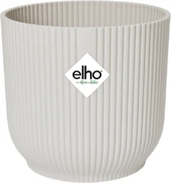 Elho Vibes Fold Rond 30 - Bloempot Voor Binnen - Ø 29.5 X H 27.2 Cm - Zijdewit -Tuinmeubelseries Winkel 1129x1200 4