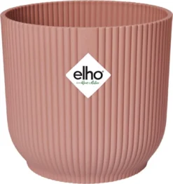 Elho Vibes Fold Rond 30 - Bloempot Voor Binnen - Ø 29.5 X H 27.2 Cm - Delicaat Roze