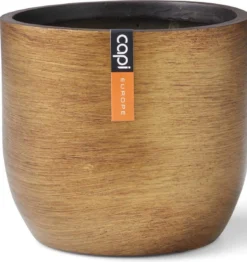 Capi Europe - Bloempot Bol Retro - 14x13 - Goud - Bloempot Voor Binnen - BRTG132 -Tuinmeubelseries Winkel 1131x1200 11