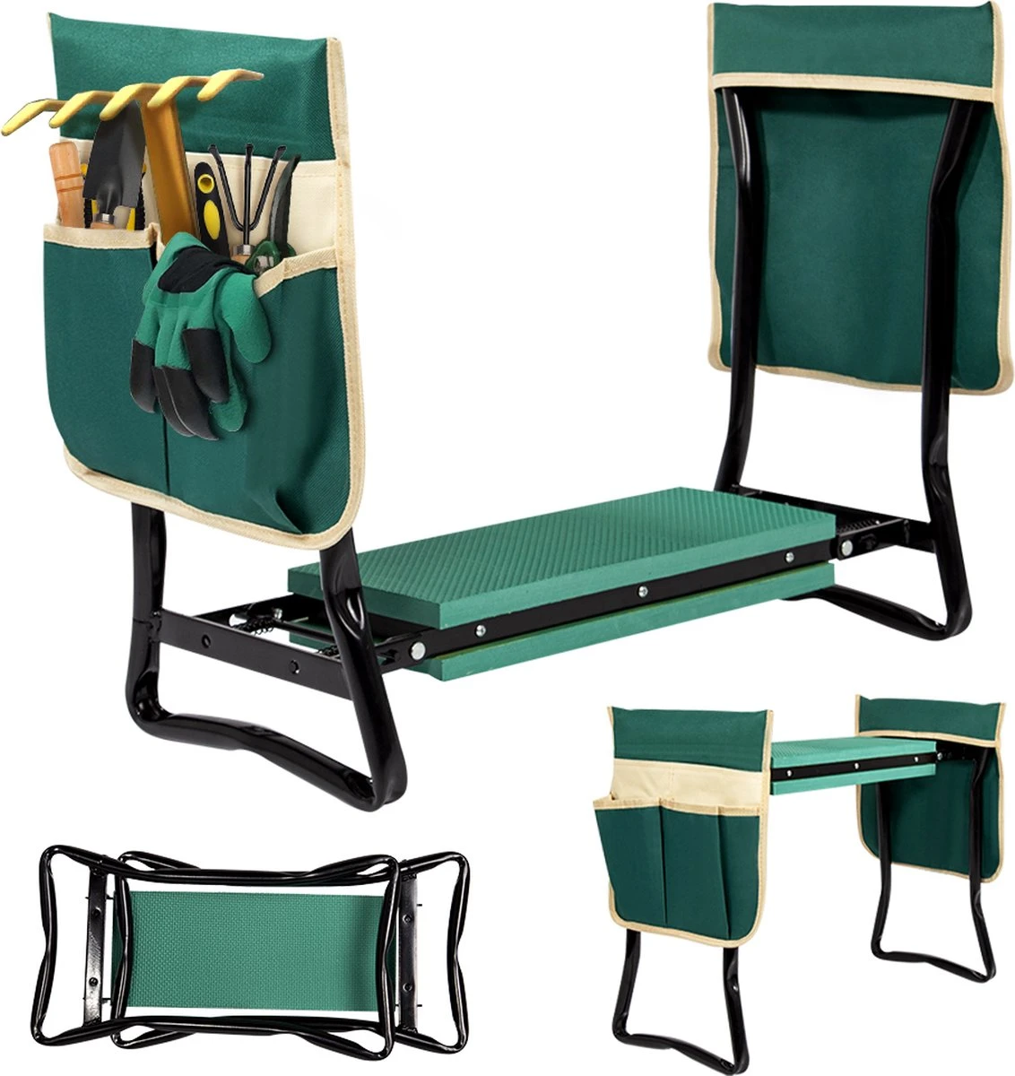 Uten - kniebankje tuin - knie steun - tuinkruk inklapbaar - kniesteun tuinieren - kniekussen - tot 150 kg - Groen Uten - Kniebankje Tuin - Knie Steun - Tuinkruk Inklapbaar - Kniesteun Tuinieren - Kniekussen - Tot 150 Kg - Groen -Tuinmeubelseries Winkel 1132x1200 2