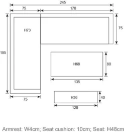 Blakes Lounge Diningset - 4 Delig - Donker Grijs -Tuinmeubelseries Winkel 1132x1200 4