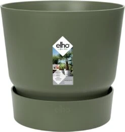 Elho Greenville Rond 30 - Grote Bloempot Voor Buiten - Gemaakt Van Gereycled Plastic - Ø 29.5 X H 27.8 Cm - Blad Groen -Tuinmeubelseries Winkel 1133x1200 2