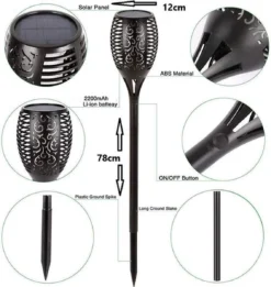 Merkloos Solar Fakkel Tuinverlichting Lantaarn Zonne Energie Buitenverlichting Tuinfakkels 96 Led Buiten Tuinlamp Set 4 Stuks Met Gratis LED Grondspot 7 Merkloos Solar Fakkel Tuinverlichting Lantaarn Zonne Energie Buitenverlichting Tuinfakkels 96 Led Buiten Tuinlamp Set 4 Stuks Met Gratis LED Grondspot -Tuinmeubelseries Winkel 1134x1200 2