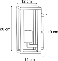 QAZQA Charlois - Industriele Wandlamp Voor Buiten - 1 Lichts - D 14 Cm - Zwart - Industrieel - Buitenverlichting 5 QAZQA Charlois - Industriele Wandlamp Voor Buiten - 1 Lichts - D 14 Cm - Zwart - Industrieel - Buitenverlichting -Tuinmeubelseries Winkel 1135x1200