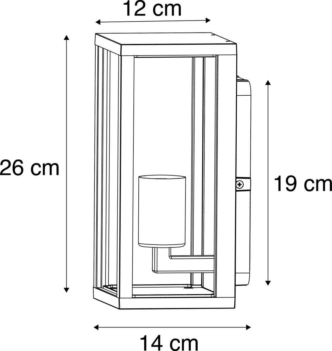 QAZQA charlois - Industriele Wandlamp voor buiten - 1 lichts - D 14 cm - Zwart - Industrieel - Buitenverlichting QAZQA Charlois - Industriele Wandlamp Voor Buiten - 1 Lichts - D 14 Cm - Zwart - Industrieel - Buitenverlichting -Tuinmeubelseries Winkel