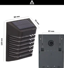 Arisenn® Crystal Solar Buitenlamp - IP65 Waterdicht - Prachtige Solar Technologie Monokristal Zonnepaneel Wandlamp - 3000K Warm Wit (sfeervol) - Tuinverlichting Op Zonne-energie | Schutting Wand Licht -Tuinmeubelseries Winkel 1136x1200 1