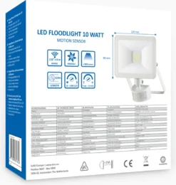 ELRO LF60 Design LED Buitenlamp Met Bewegingssensor - 10W – 800LM – IP54 Waterdicht - Wit -Tuinmeubelseries Winkel 1139x1200 6