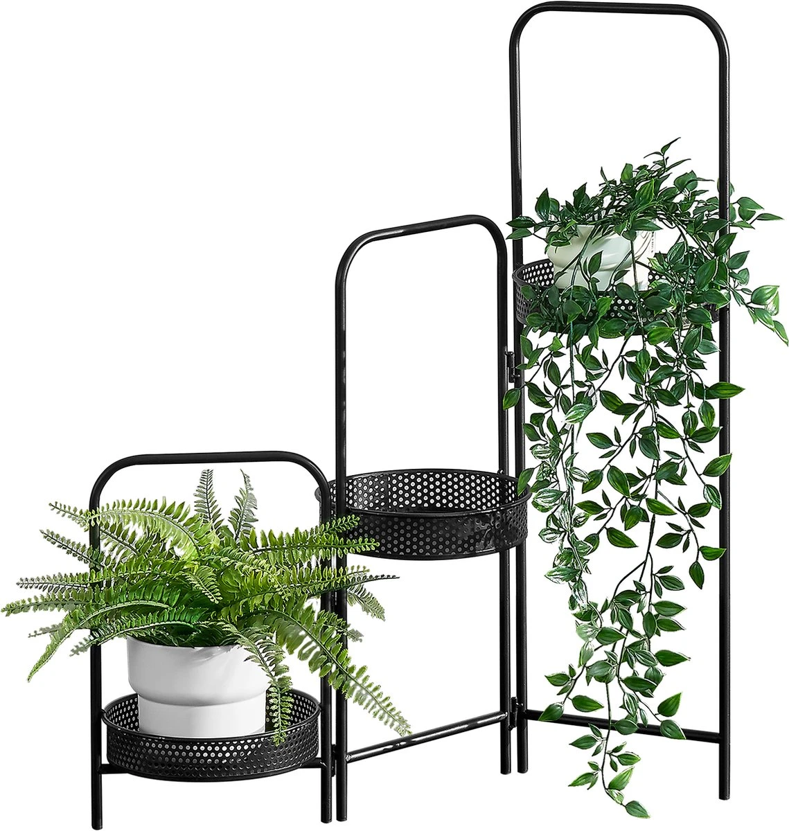 Plantenstandaard Vrasene metaal 75x68x20 cm zwart Plantenstandaard Vrasene Metaal 75x68x20 Cm Zwart -Tuinmeubelseries Winkel 1139x1200 7