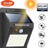 Solar Lamp | Wit | 20 LED Tuinverlichting| Verlichting Op Zonne-energie | IP65 Waterdicht |Tuinverlichting Op Solar | Buitenlamp Op Zonne-energie | Bewegingssensor & Nachtsensor | Tuinlamp Op Zonne-energie |