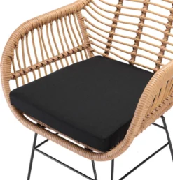 Casaria Tuinset Bali 3 Delig – 1 Tafel/2 Stoelen – Naturel Zwart -Tuinmeubelseries Winkel 1149x1200 5