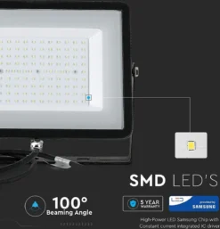 V-tac VT-100-B LED Schijnwerper - 100 W - 8000 Lm - 6400K - Zwart -Tuinmeubelseries Winkel 1152x1200 1