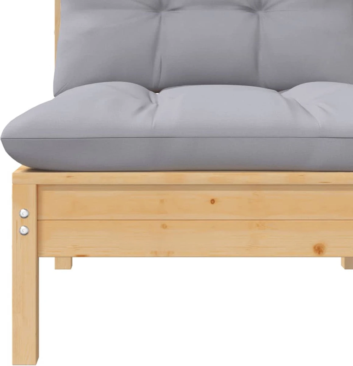 vidaXL 3-delige Loungeset met grijze kussens massief grenenhout VidaXL 3-delige Loungeset Met Grijze Kussens Massief Grenenhout -Tuinmeubelseries Winkel