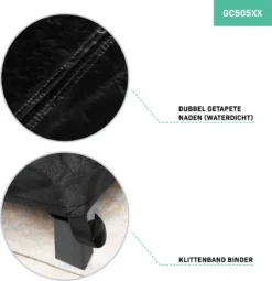 VONROC Premium Tuinbank Beschermhoes – L-vorm - 250/90 X 250/90 X 70cm -Tuinmeubelseries Winkel 1163x1200 2