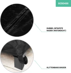 VONROC Premium Tuinbank Beschermhoes – L-vorm - 215/85 X 215/85 X 70cm -Tuinmeubelseries Winkel 1163x1200