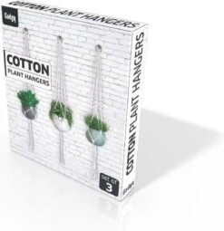 Gadgy Plantenhanger Macramé 3 Stuks - Luxe Gevlochten Touw Katoen - Plantenpot Ophangen - Hangpot -Tuinmeubelseries Winkel 1164x1200 2